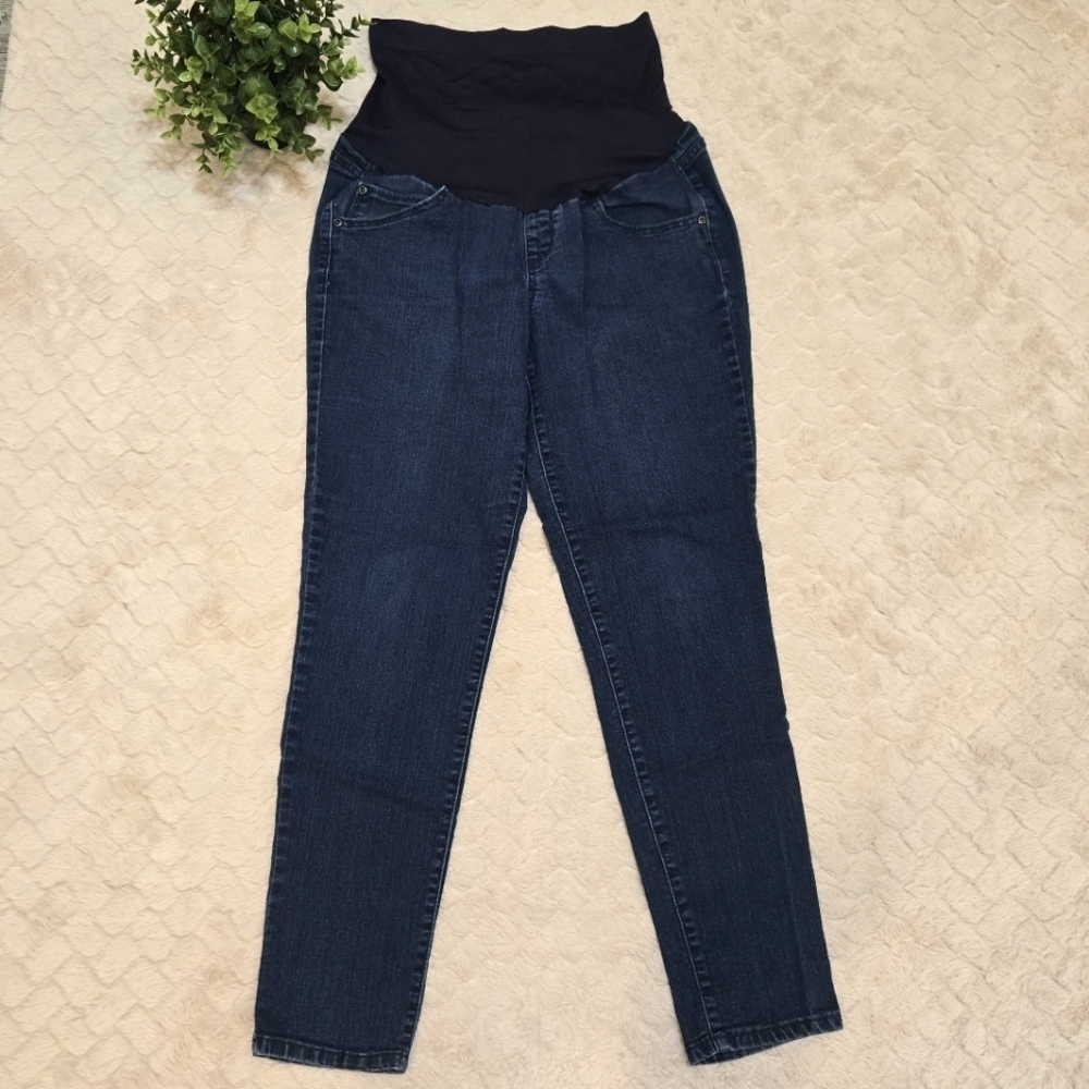 a:glow Maternity Skinny Jeans, Dark Wash, Size 12
